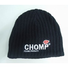 CHOMP BLACK KNITTED BEANIE